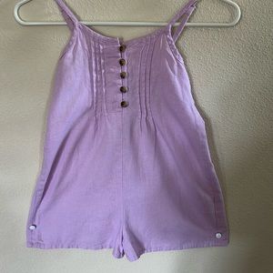 Great condition lavender culotte with straps